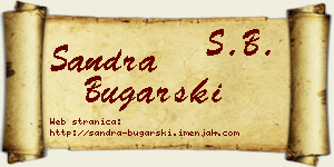 Sandra Bugarski vizit kartica